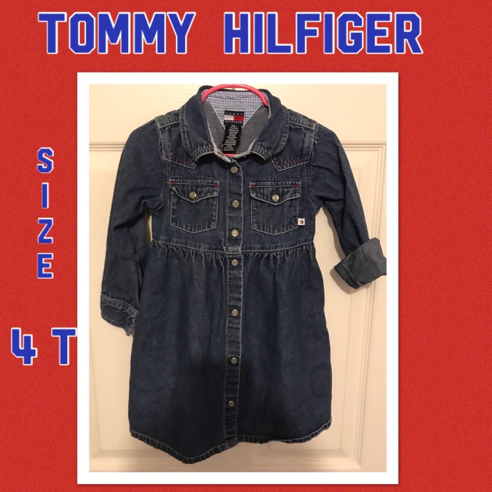 Tommy Hilfiger Girls Size 4T jean dress!